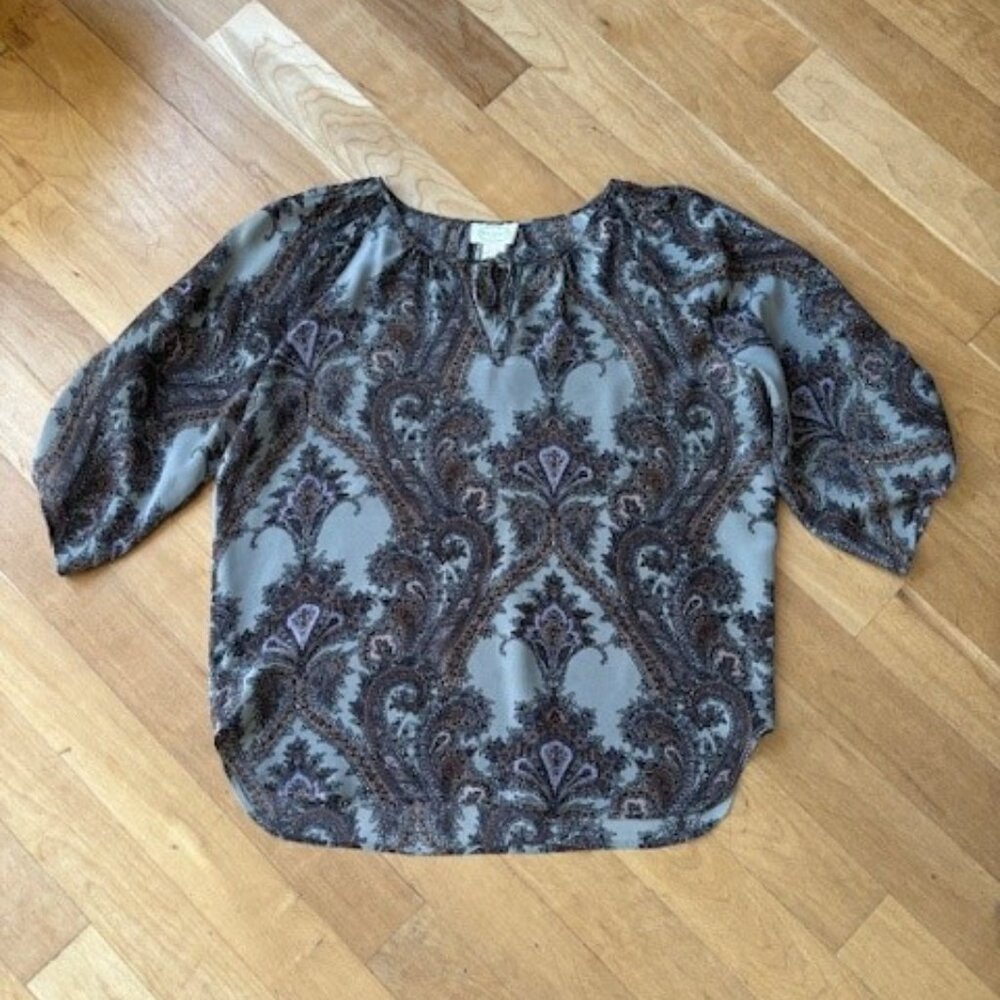 Scoop NYC Beach Silk Top